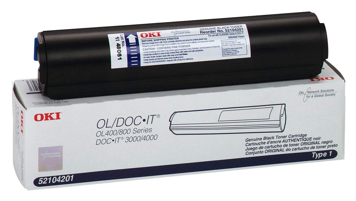 Okidata 52104201 Compatible Toner, for Okidata OL 400/800 Series DOC-IT 3000/4000 Series Toner Kit