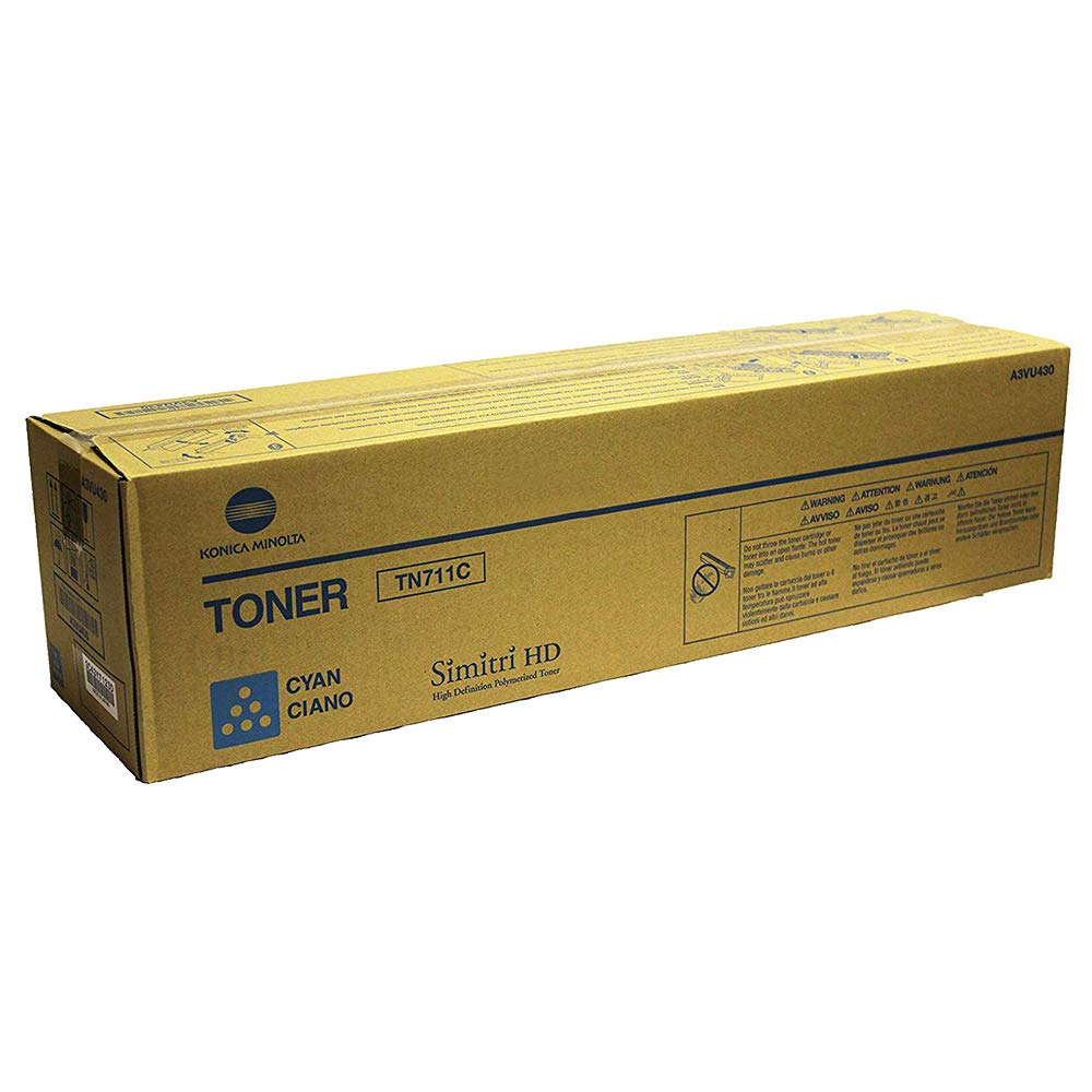 Konica-Minolta TN711C Original Brand (OEM) Toner: Cyan A3VU430
