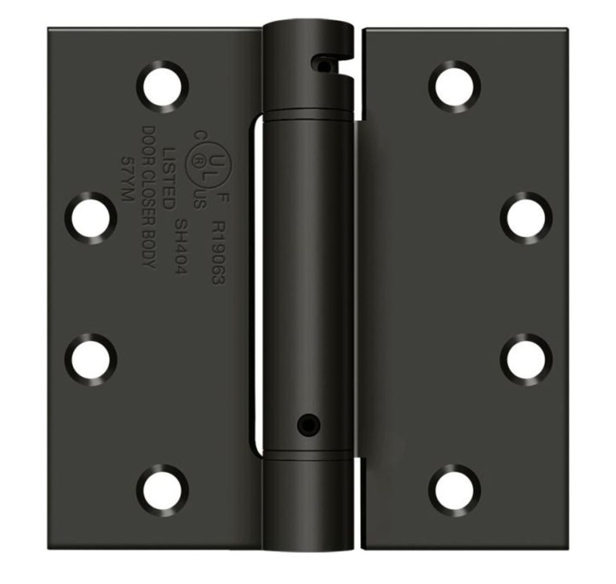 Deltana DSH45U10B 4.5" x 4.5" Steel Spring Hinge
