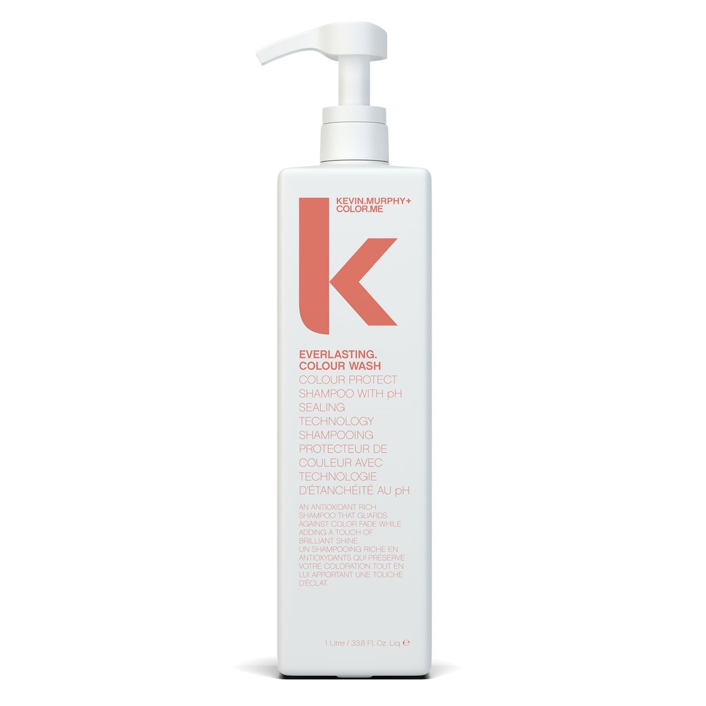 KEVIN.MURPHY EVERLASTING.COLOUR WASH - Hair Colour Shampoo - Colour Protect Hair Care - pH Balanced Shampoo - Sulphate Free -1000 mL / 8.4 fl oz