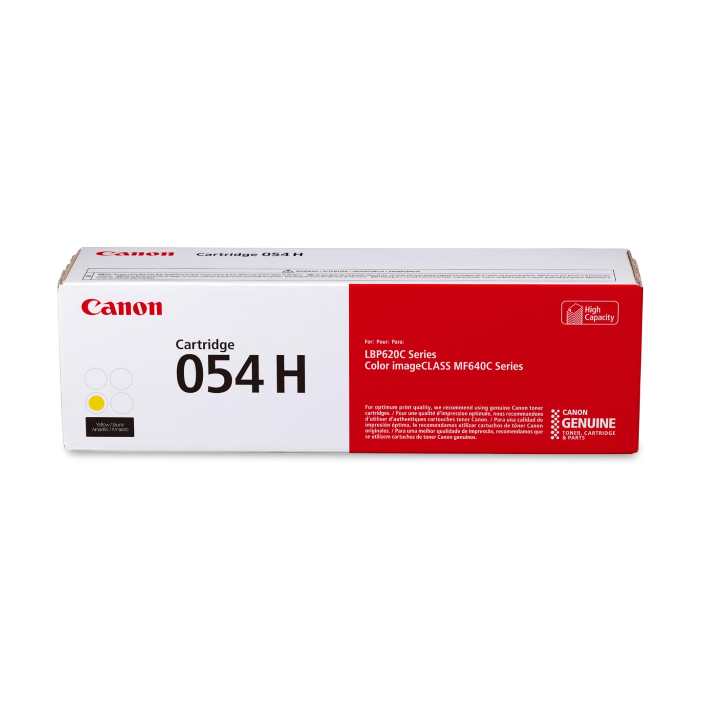 Canon 054 H - High Capacity - Yellow - Original - Toner Cartridge - for ImageCLASS LBP622Cdw, MF641CW, MF642Cdw, MF644Cdw