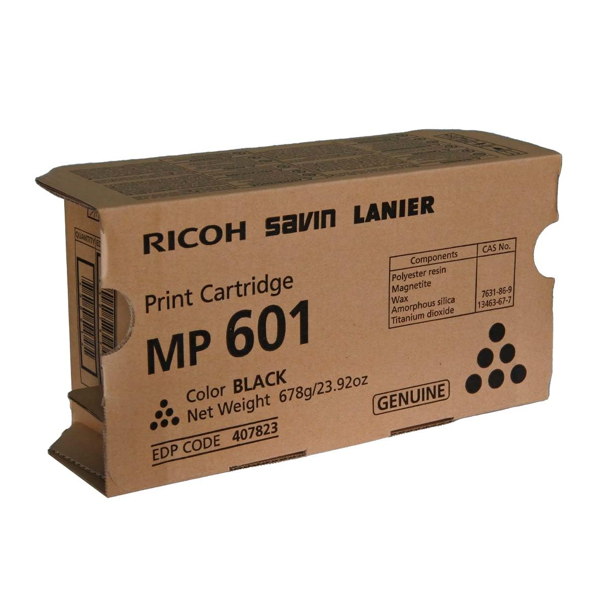 Ricoh 407823 MP 501 601 SP 5300 5310 Toner Cartridge (Black) in Retail Packaging