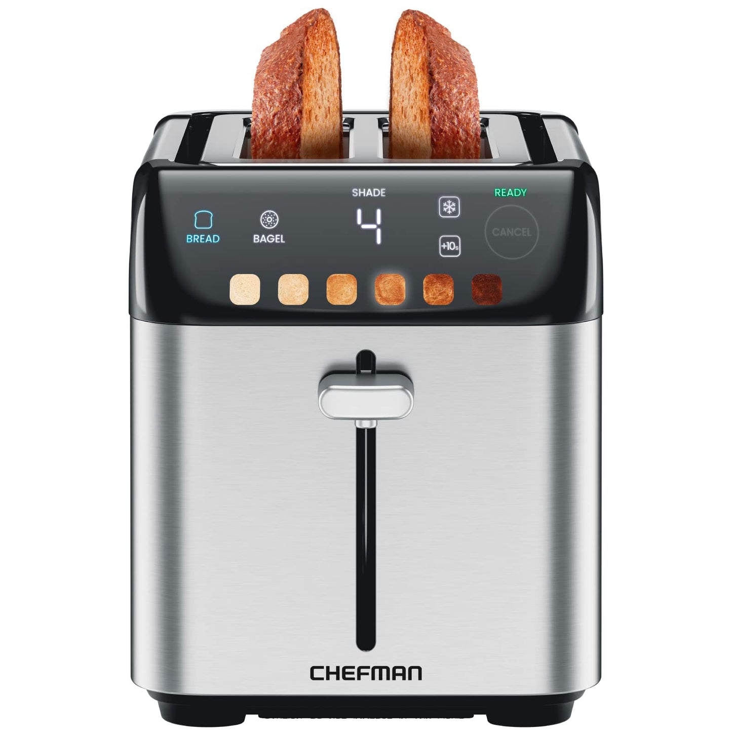 Chefman Smart Touch 2-Slice Digital Toaster Stainless Steel