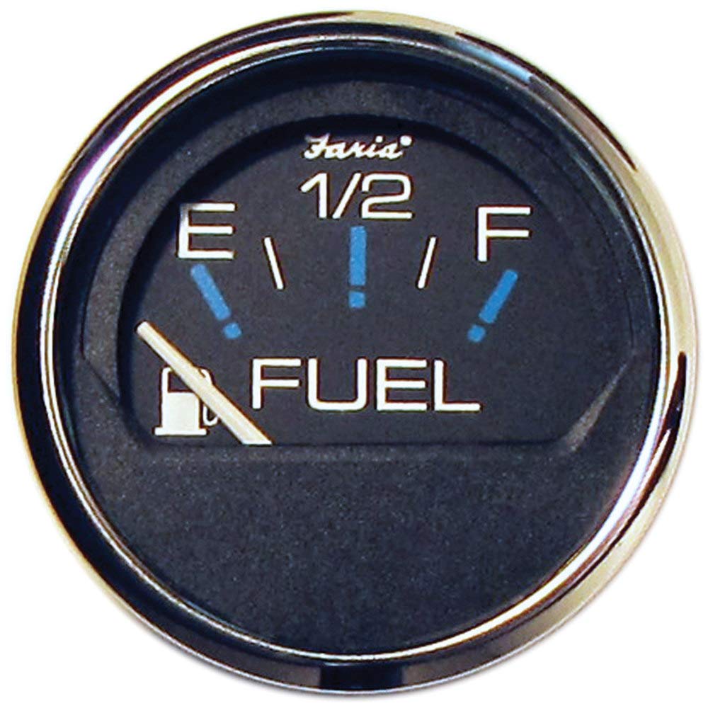 Faria Chesapeake Black Fuel Level Gauge 13701