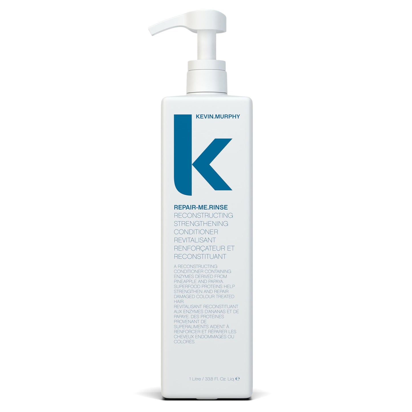 KEVIN.MURPHY REPAIR-ME.RINSE - Hair Repair Conditioner - For All Hair Types - Hydrating Shine Conditioner - Sulphate-Free - 1 L / 33.8 fl oz
