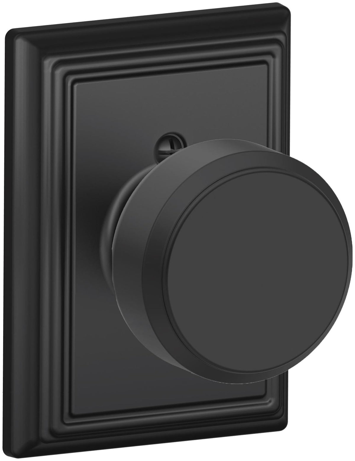 Schlage Bowery F170-BWE-ADD Single Dummy Door Knob Matte Black