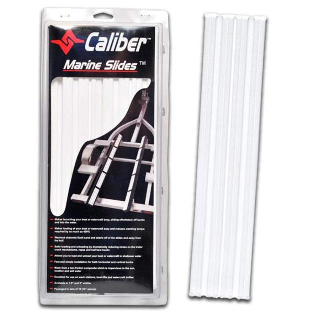 Caliber 23031 Marine Slides 1.5in x 15in White