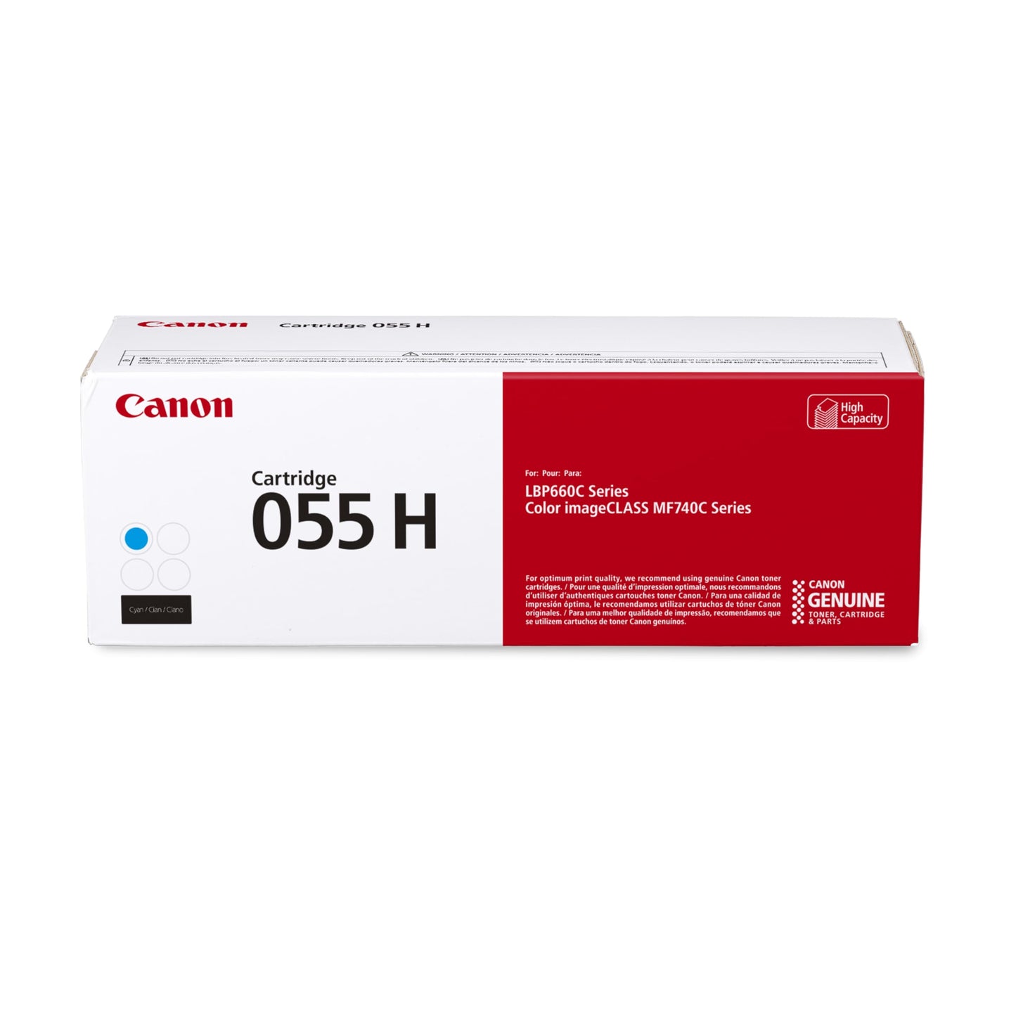 Triplenet Pricing Genuine 055 Cyan Toner Cartridge High Capacity Compatible with LBP664Cdw, MF741Cdw, MF743Cdw, MF745Cdw, MF746Cdw 3019C001