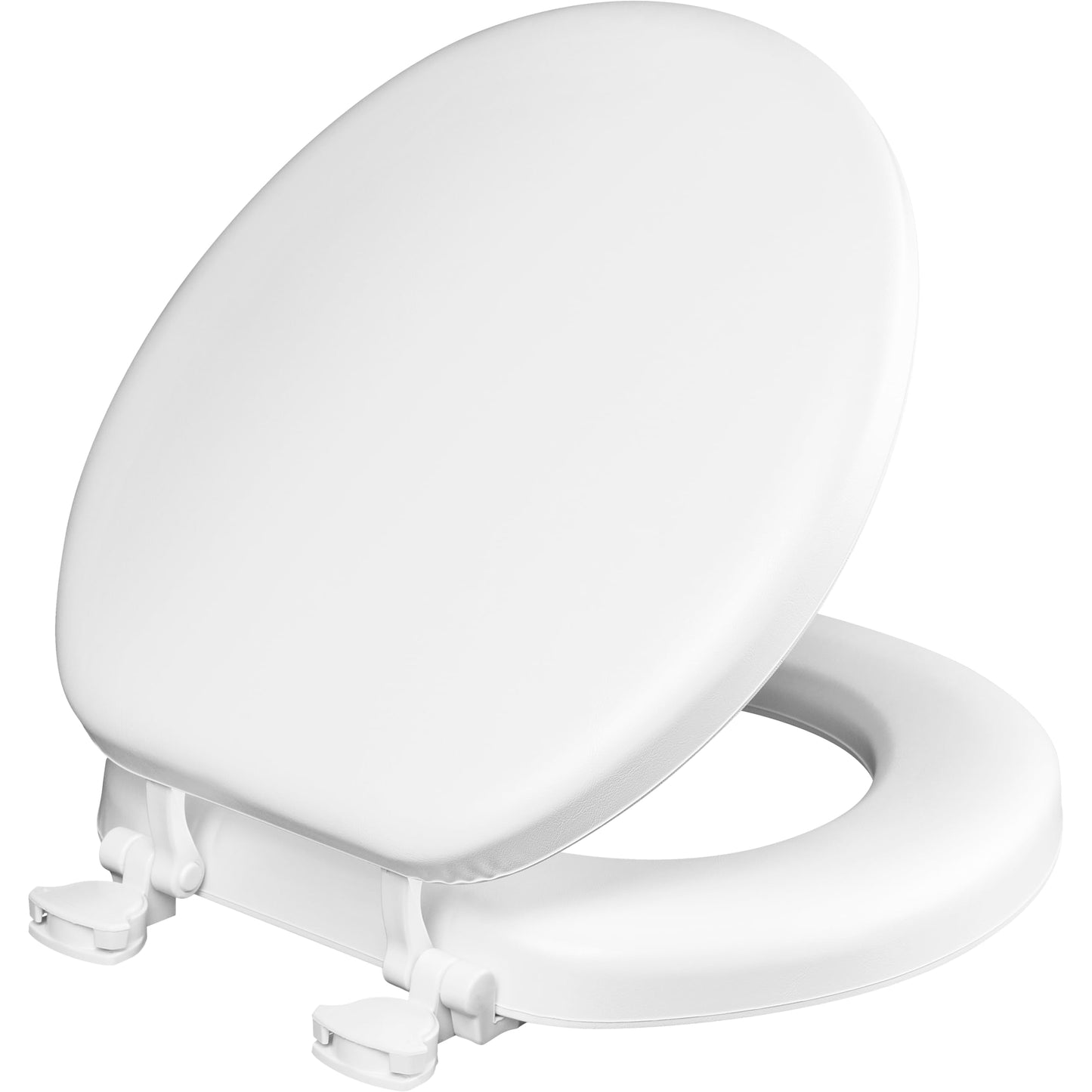 Mayfair Padded Toilet Seat, Round, White