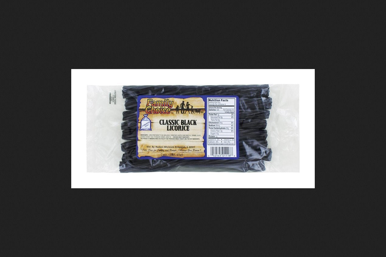 Ruckers Classic Black Licorice 7 oz