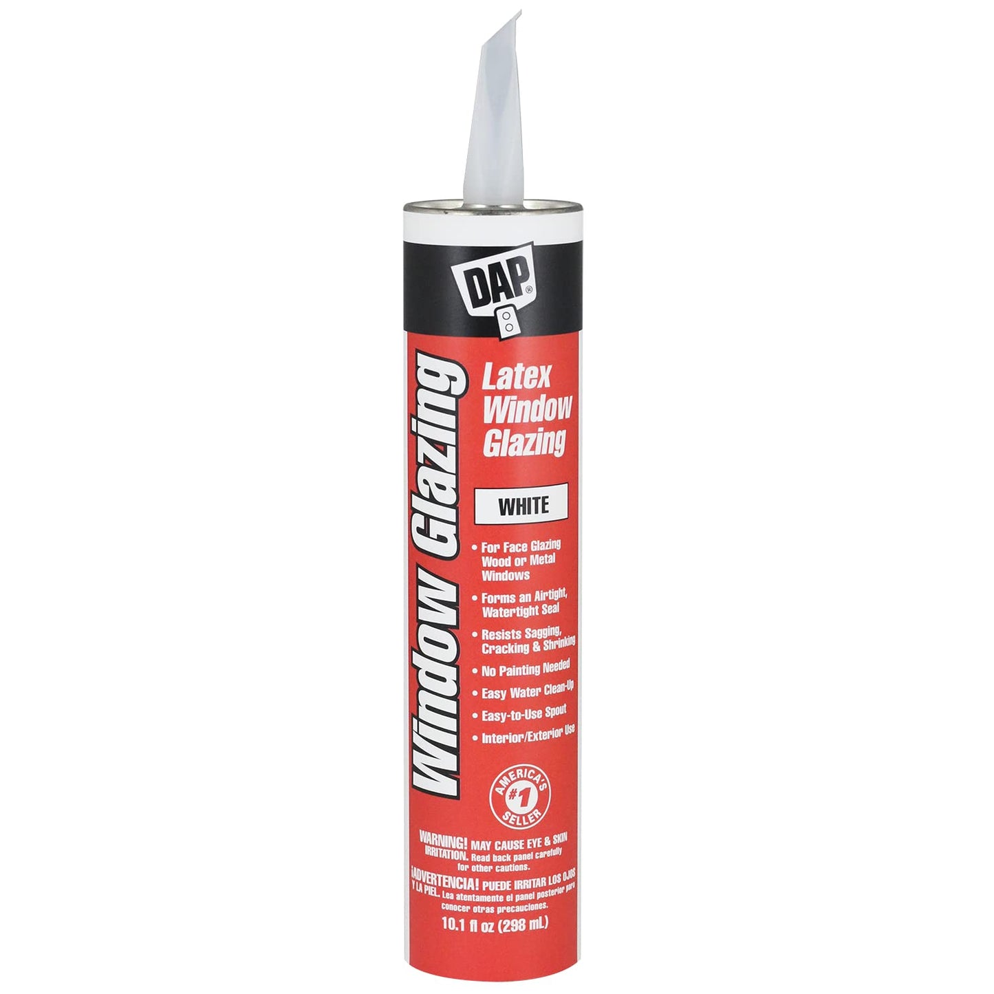 Dap 12108 18 Pack 10.1 oz. Latex Window Glazing, White