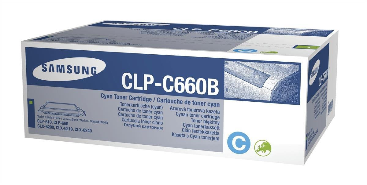 Samsung CLP-C660B, CLP-K660B, CLP-M660B, CLP-Y660B OEM Toner Cartridge Set - Black, Cyan, Magenta and Yellow