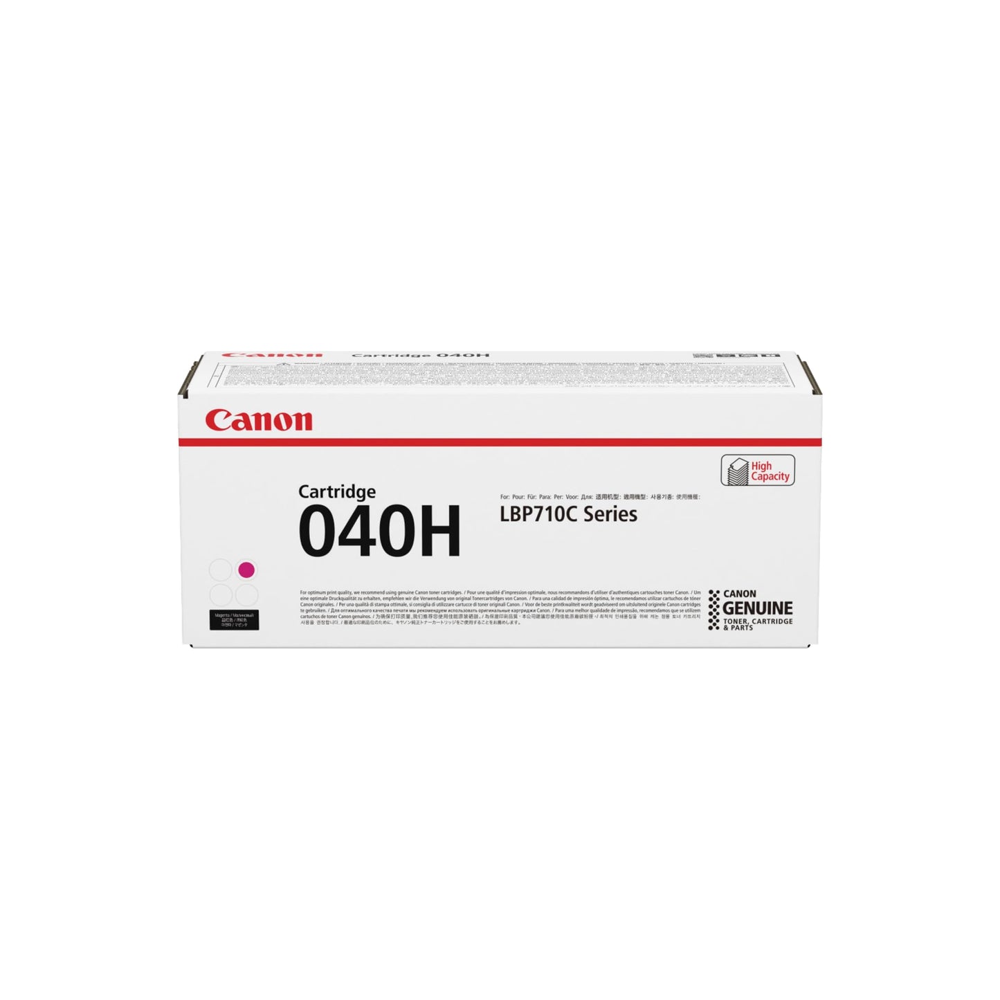 Canon Toner Cartridge, Magenta, 1 Size (CRTDG040HM)