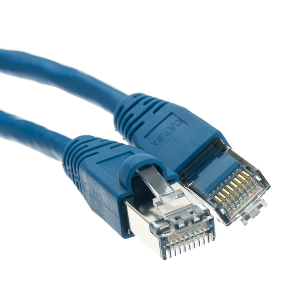 CableWholesale Cat6a Ethernet Patch Cable 20ft Blue
