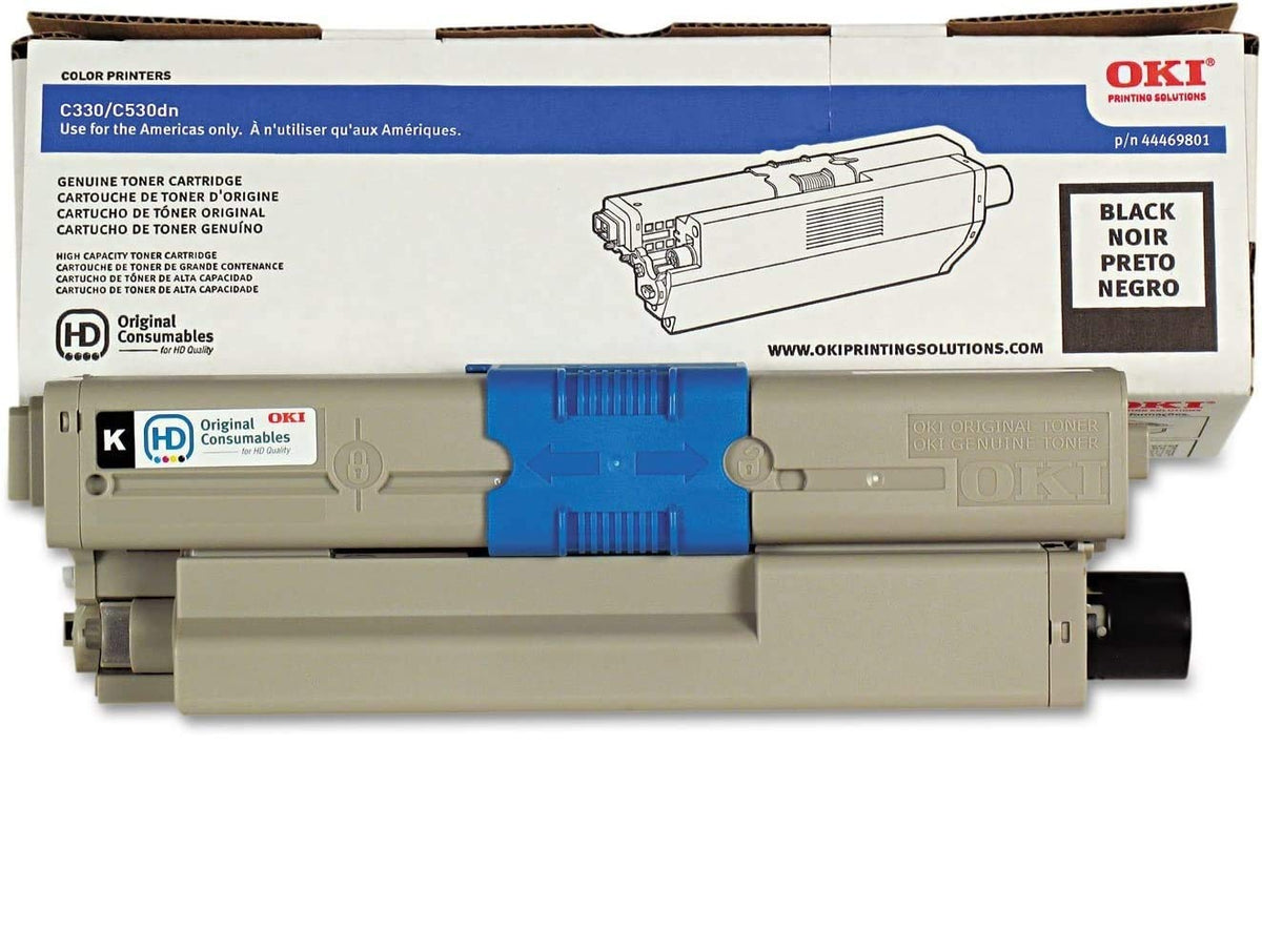 Oki - 44469801 Toner, 3,500 Page-Yield, Black 44469801 (DMi EA
