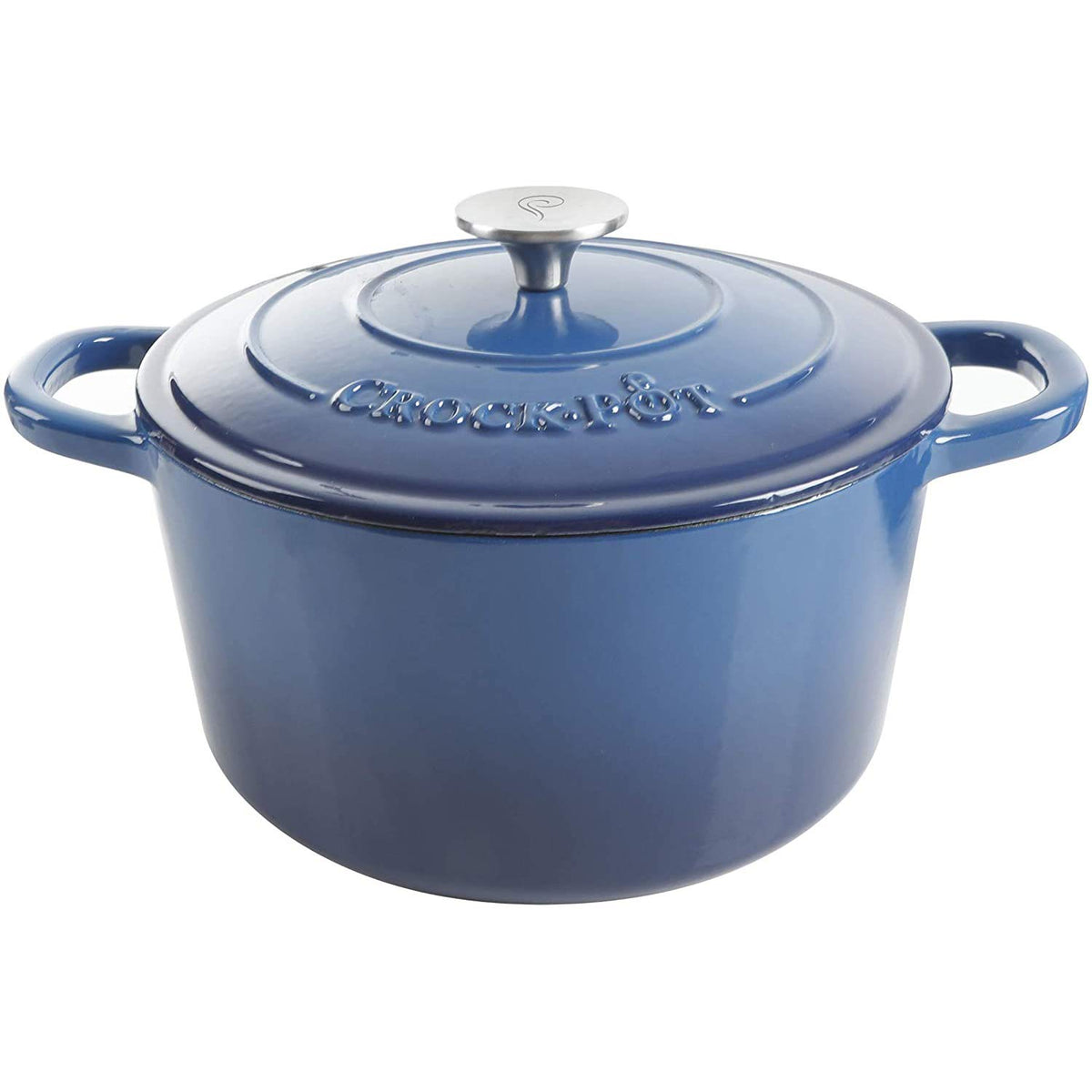 Crock-Pot Artisan 5-Quart Cast Iron Dutch Oven Blue