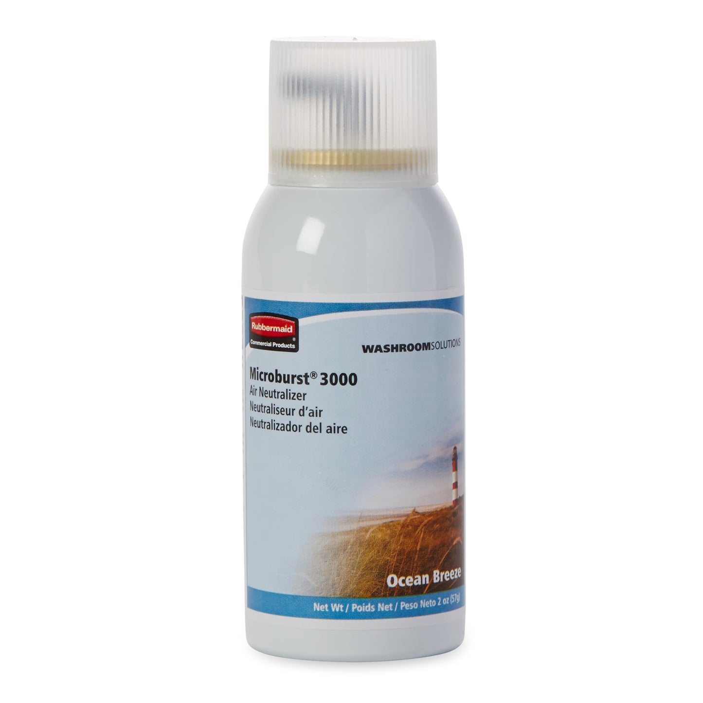 Rubbermaid Commercial Products Microburst 3000 Aerosol Air Freshener Refill Ocean Breeze Automatic Odor Control System for Restrooms in Restaurants/Hotels/Schools/Airports/Offices