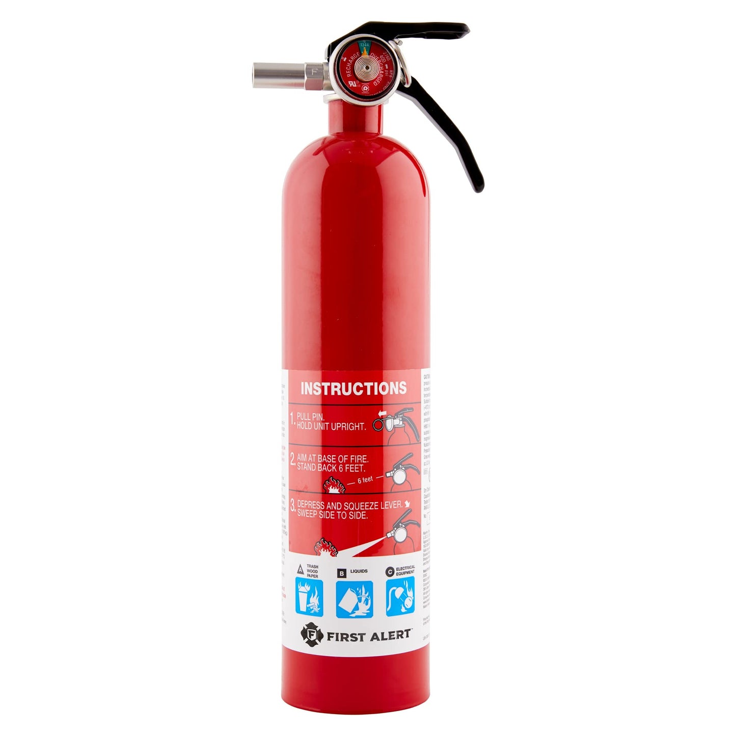 FIRST ALERT Rechargeable Garage Fire Extinguisher (Red)