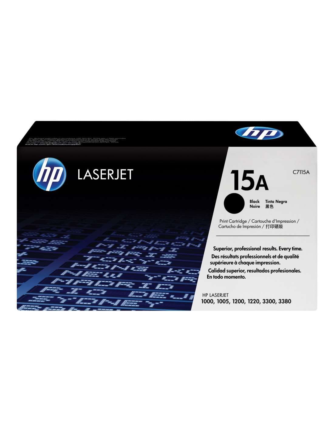 HP C7115A 15A Black Laser Toner Cartridge 2,500 Pages