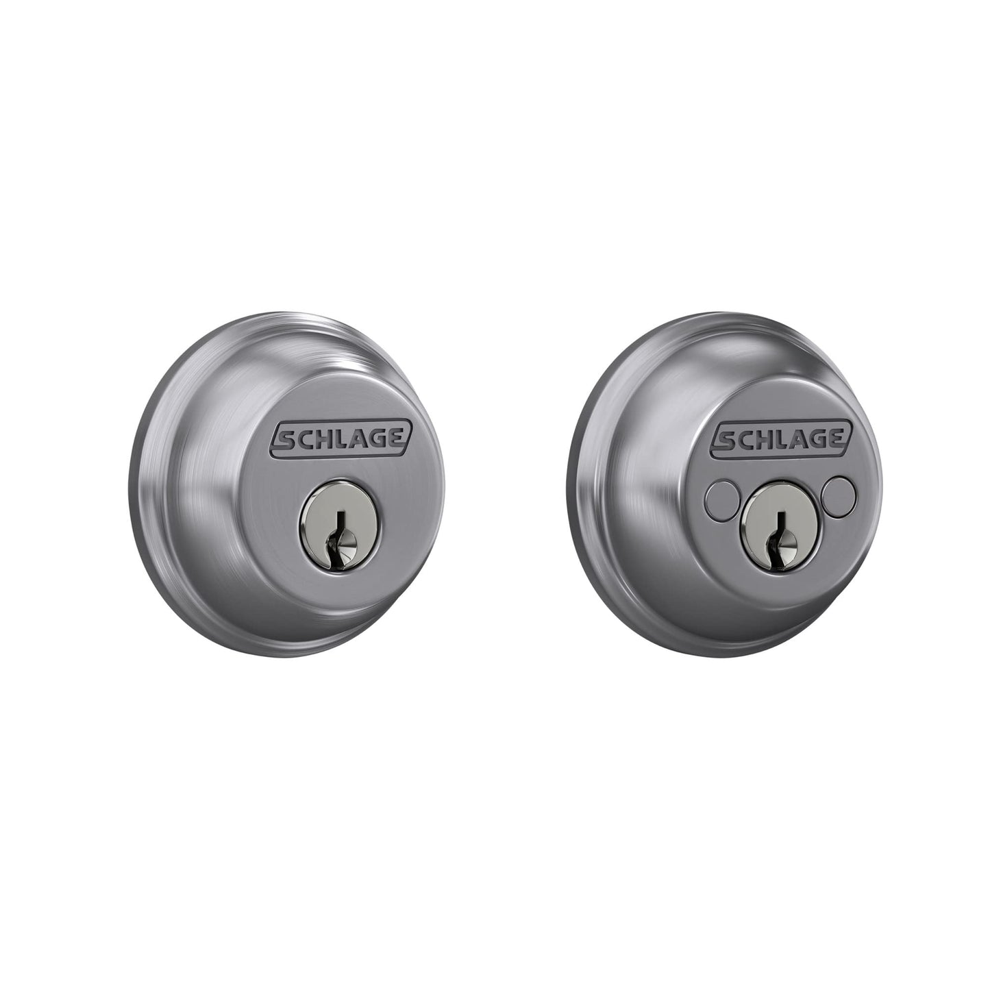 SCHLAGE LOCK CO B62N626 Double Cylinder Deadbolt, Chrome
