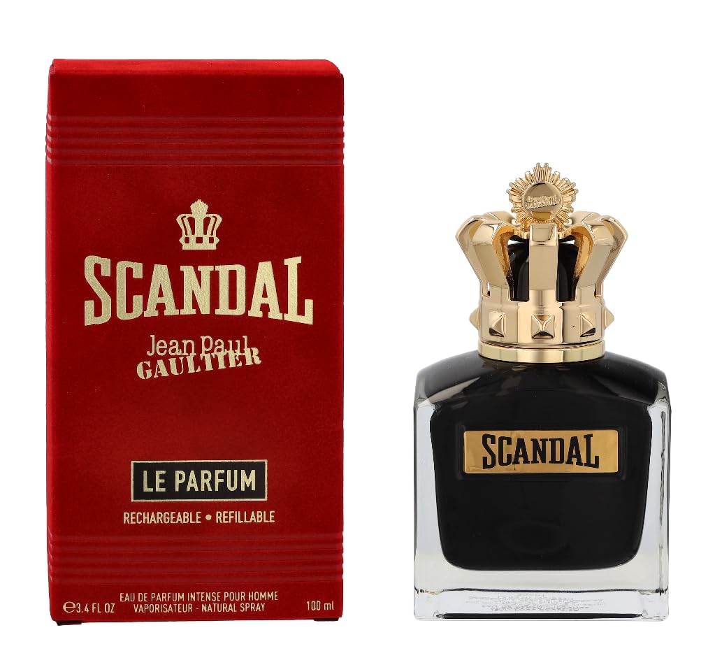 Jean Paul Gaultier Scandal Le Eau de Parfum Intense Refillable Spray for Men, 3.4 Ounce