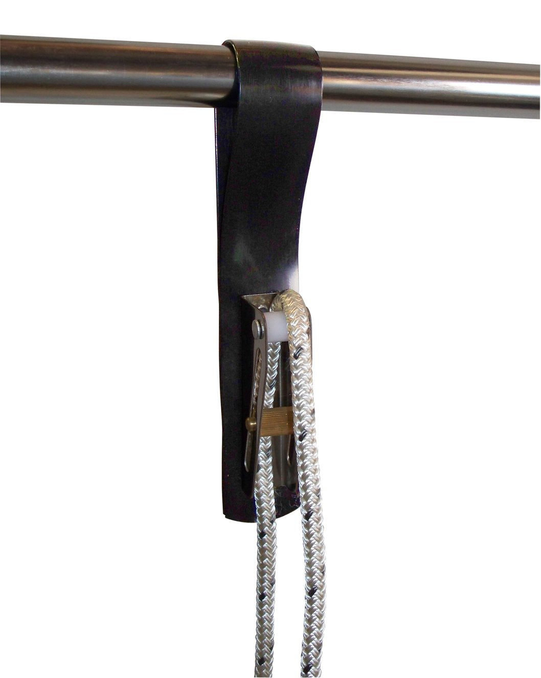 Dock Edge Boat Fender Line Holder with Adjuster, Black
