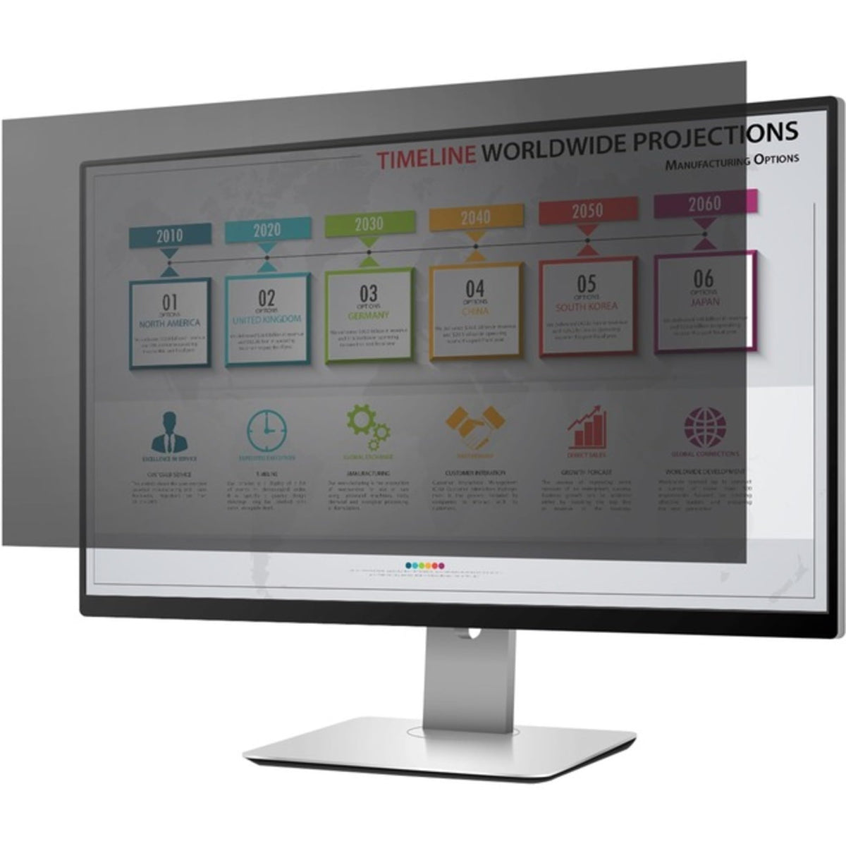 PrivacyView™ Privacy Filter for 22" Widescreen (16:10) Monitor- Unframed - Black