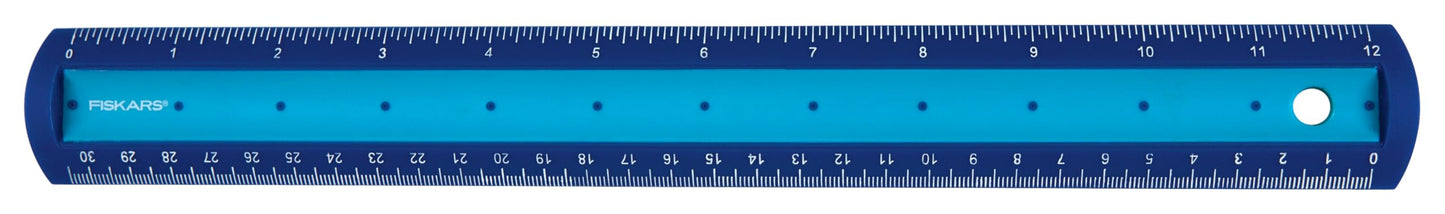 Fiskars Kids 12" Softgrip Ruler, Color May Vary, Back To School Supplies