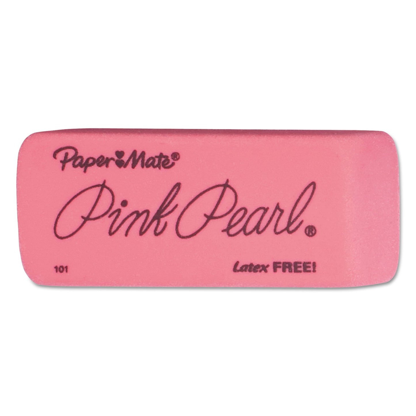 Paper Mate 70521 Pink Pearl Eraser, Large, 12/Box