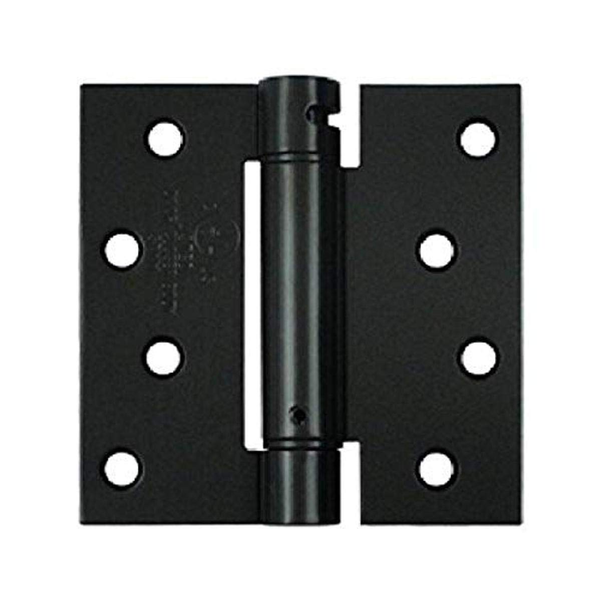 Deltana DSH44U1B 4" x 4" Spring Hinge Black