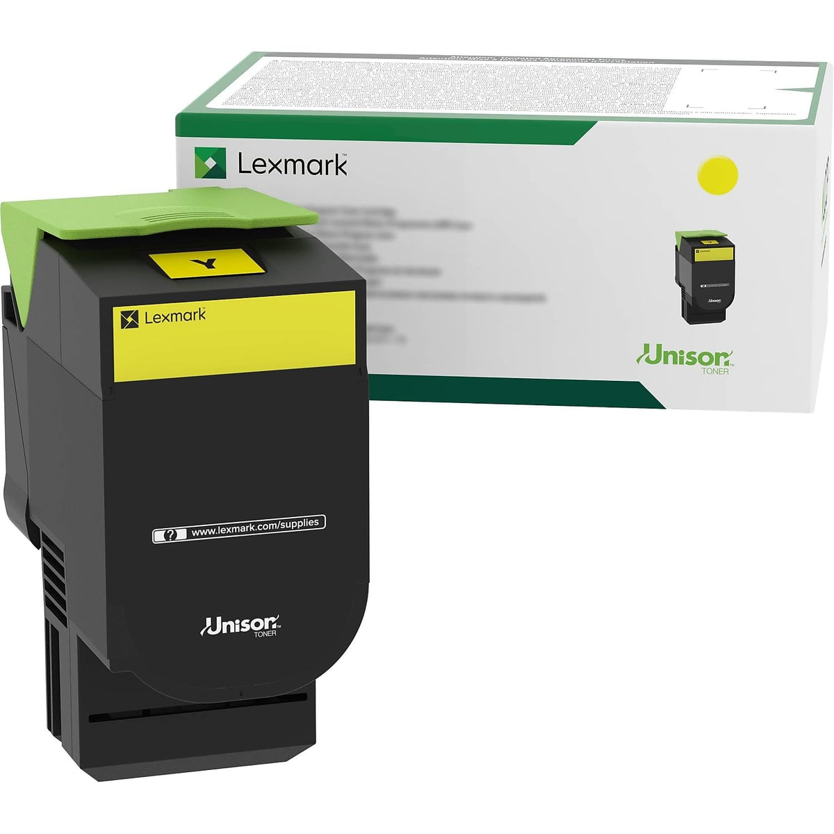 LEX80C1HY0 - Lexmark 801HY Yellow High Yield Return Program Toner Cartridge