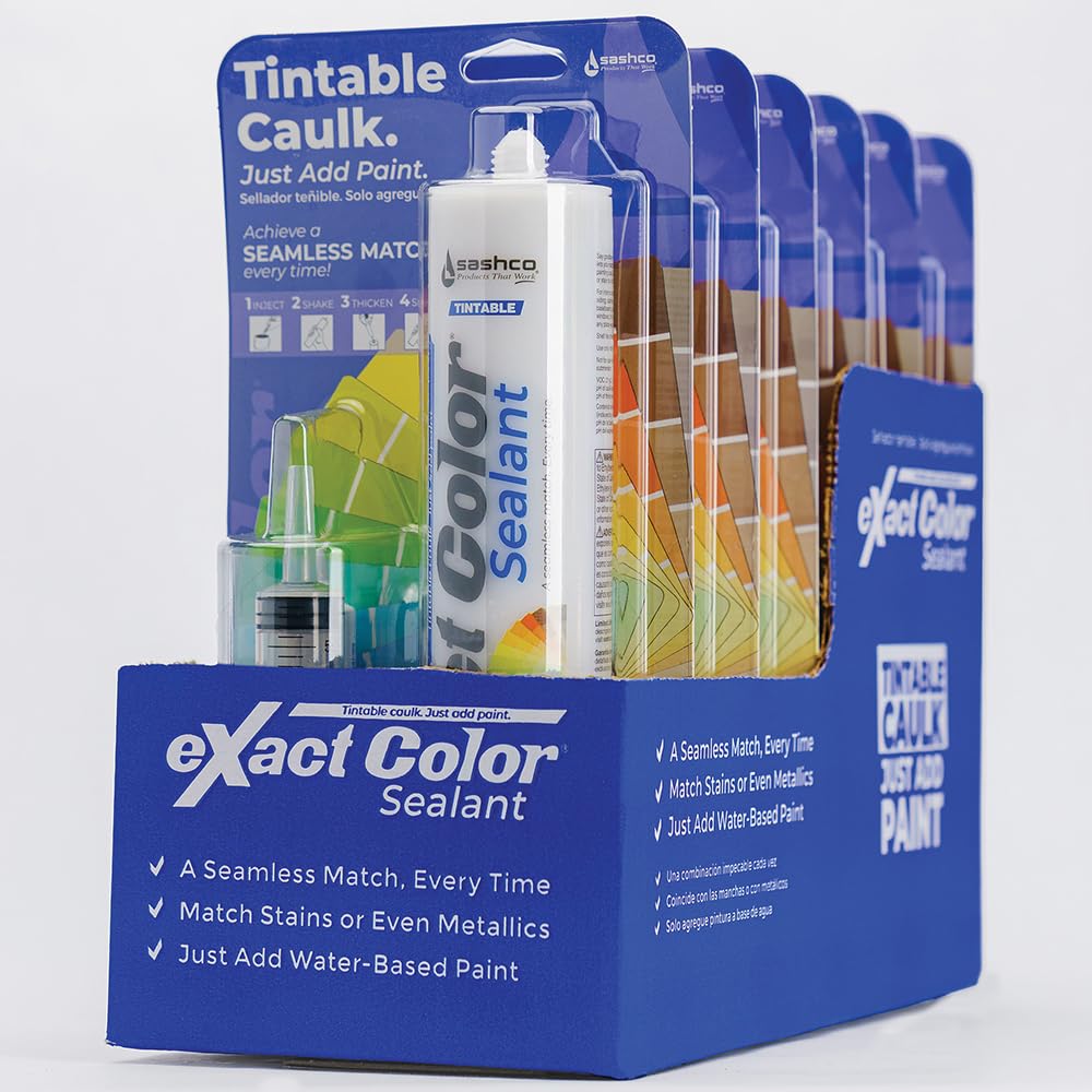 6-Pack of 9.5 oz Sashco 12010 eXact color High Performance Acrylic Latex Sealant