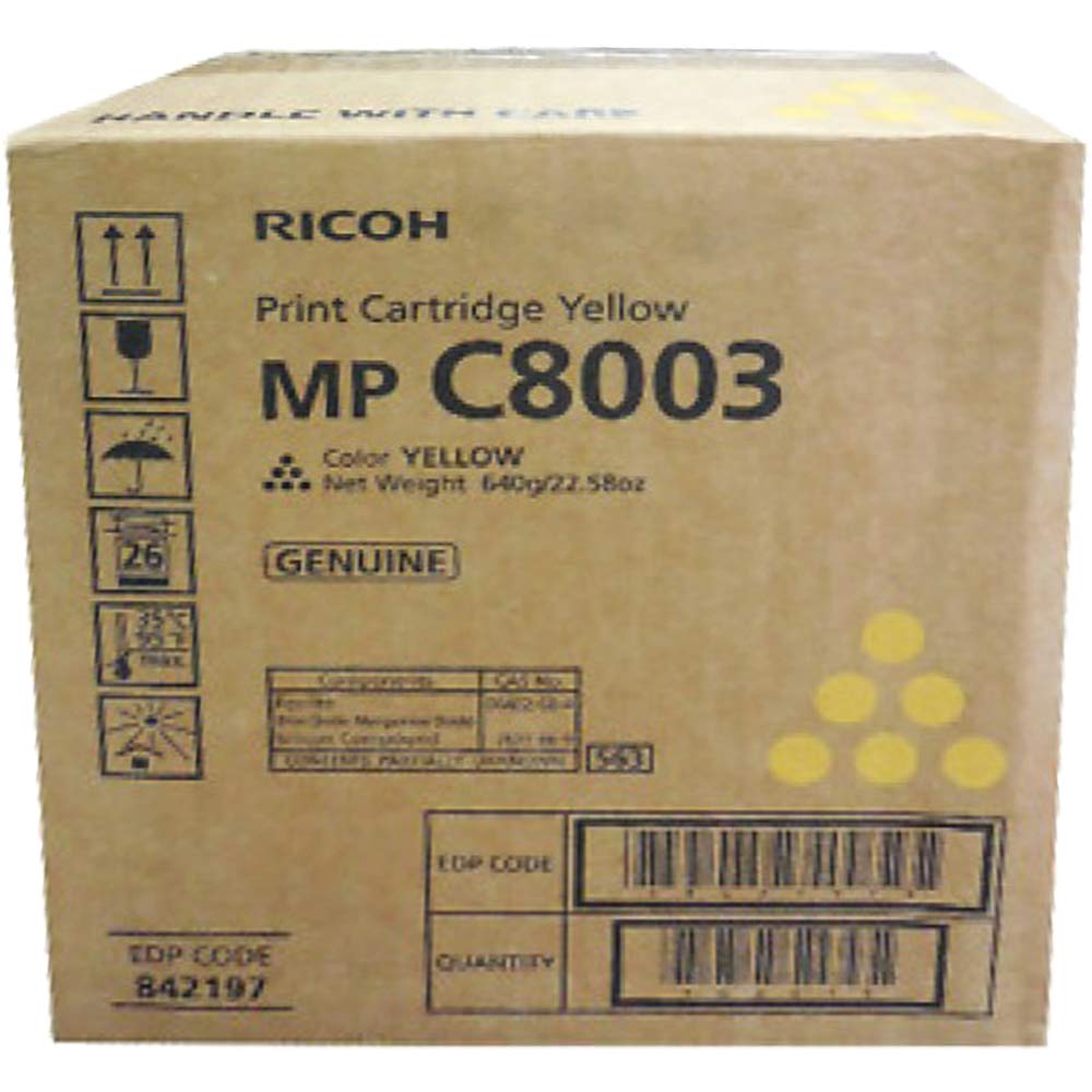 Ricoh OEM Toner Ctg, Yellow, 26K Yield