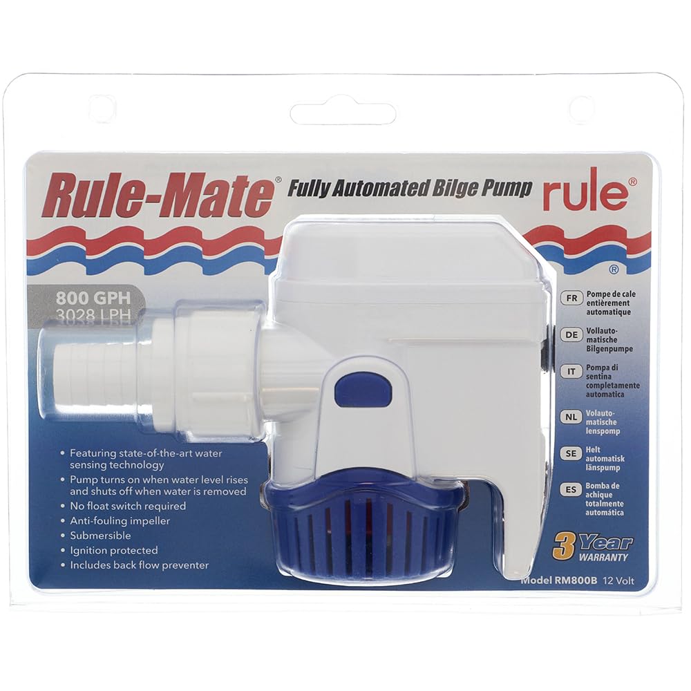 Rule Rule-Mate RM800B 12V Automatic Bilge Pump 800 GPH