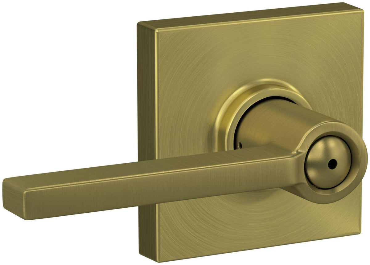 Schlage F40LAT608COL Schlage F40-LAT-COL Latitude Privacy Door Lever Set with Collins Trim