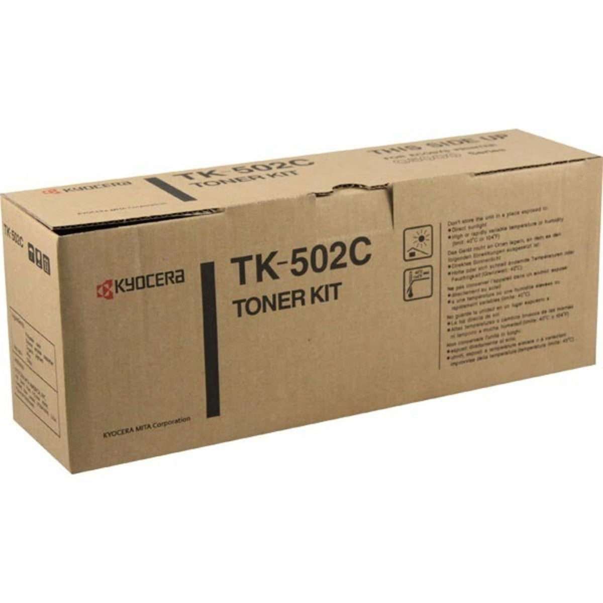 Kyocera KYOTK502C Laser Toner Cartridge, 8000 Page
