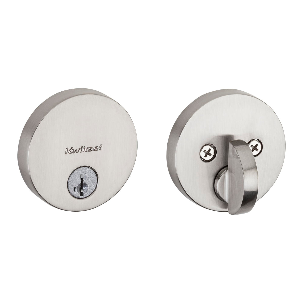Kwikset Uptown Deadbolt Lock Satin Nickel