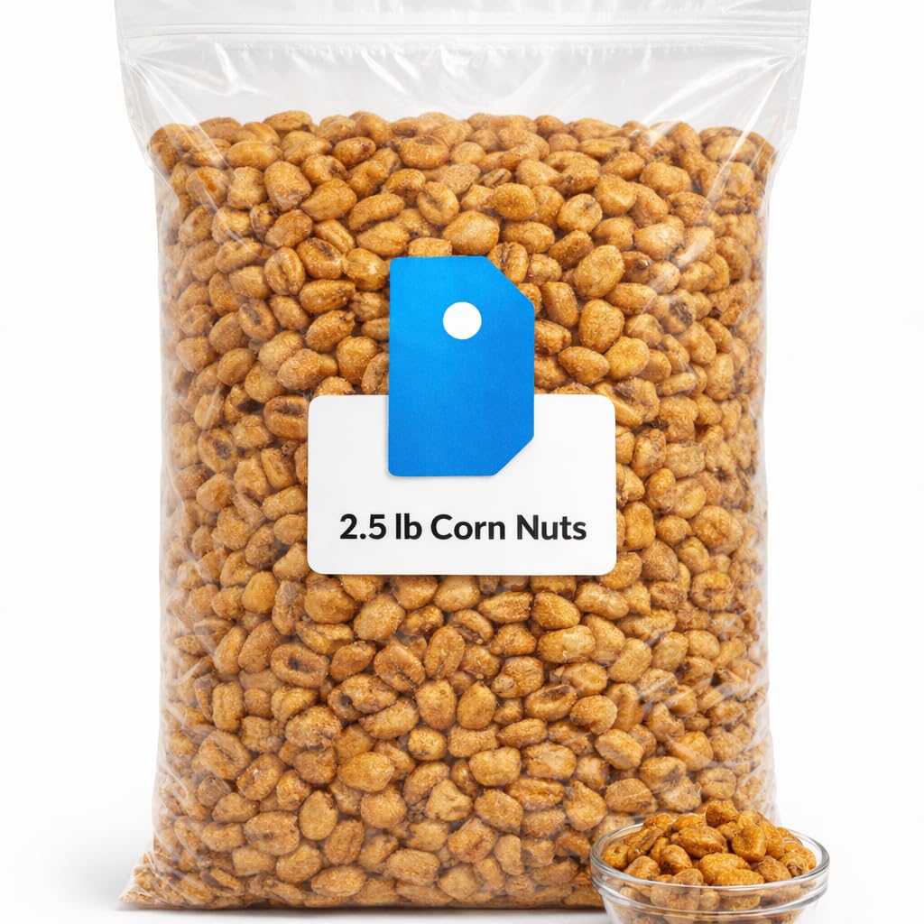 Corn Nuts – 2.5 lb Bulk Bag (40 oz), Crunchy Roasted Corn Kernels Snack for Parties & Sharing