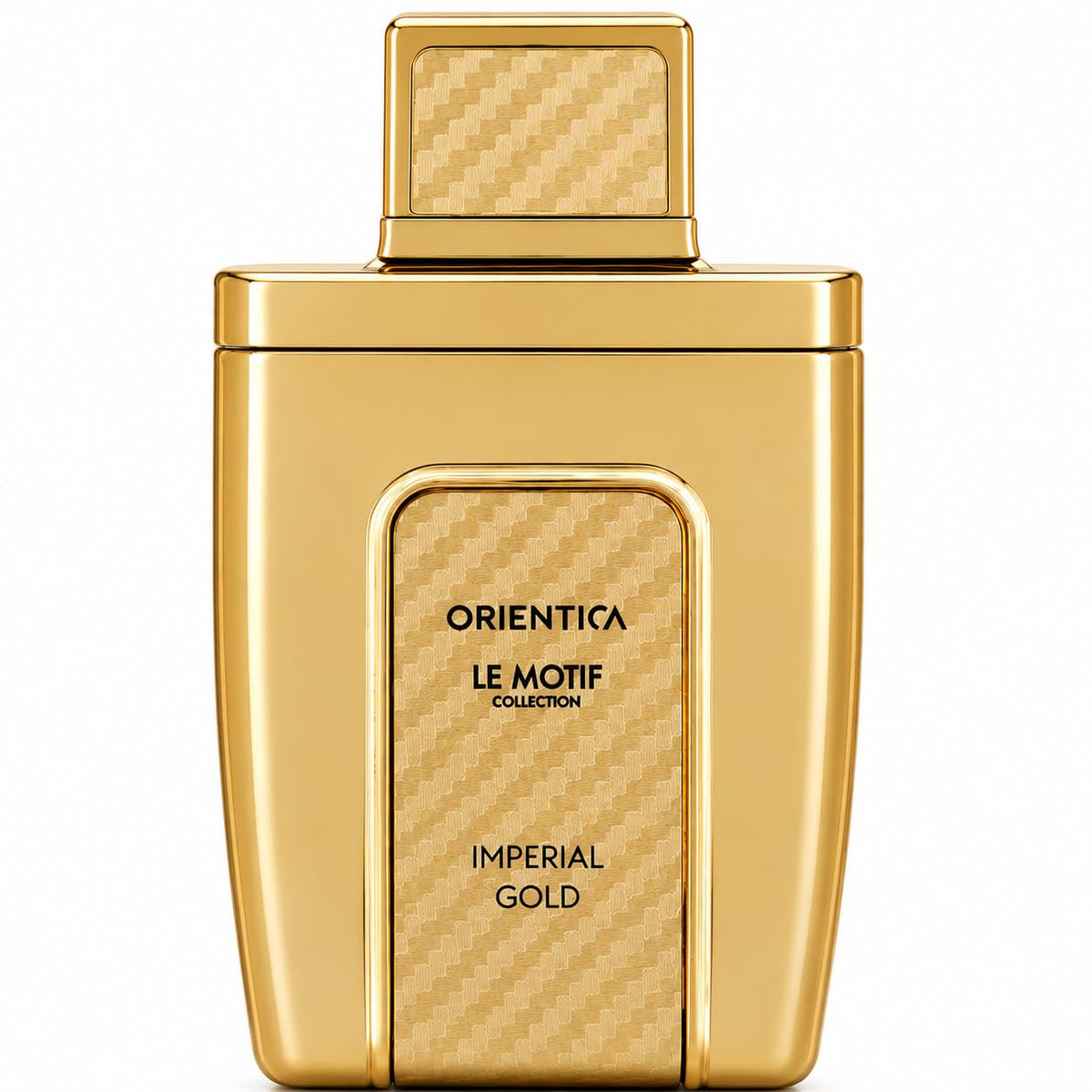 Orientica Le Motif Imperial Gold Eau De Parfum – Citrus, Bergamot, Lemon, Violet Leaves, Jasmine Tea, Lavender, Sandalwood, Ambergris, Musk - Arabic Perfume for Men & Women – 2.9oz / 85ml