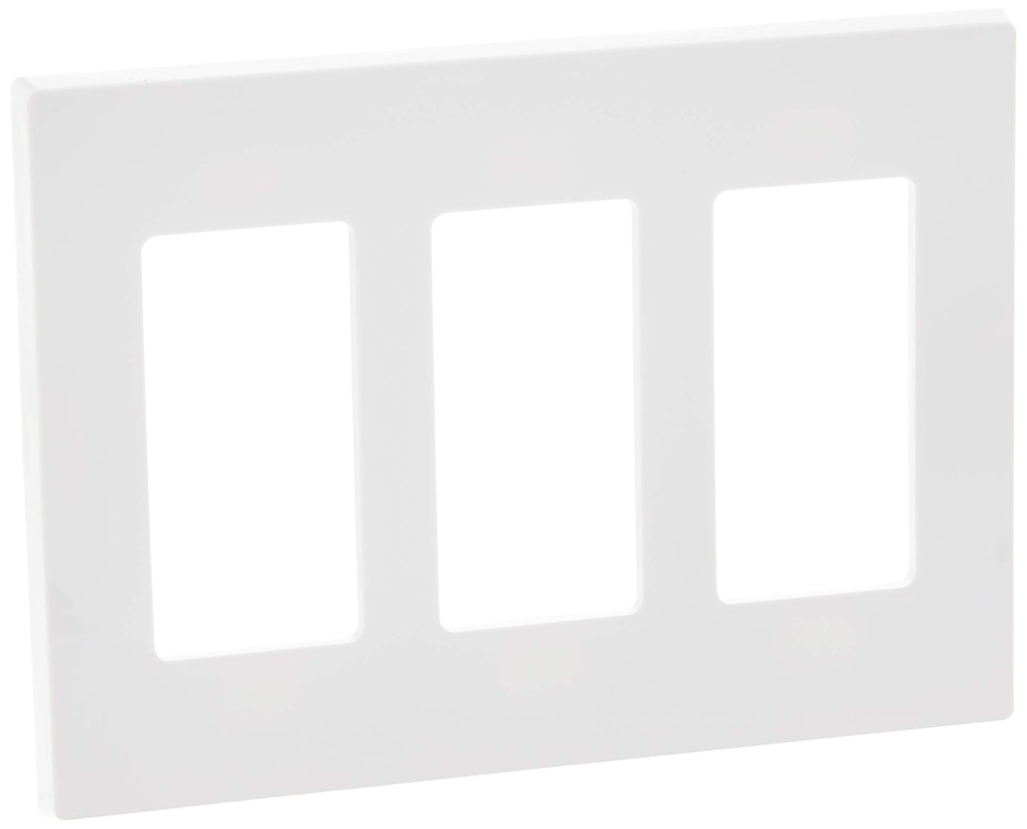 Leviton 3-Gang Decora Plus Screwless Wallplate 80311-SW White