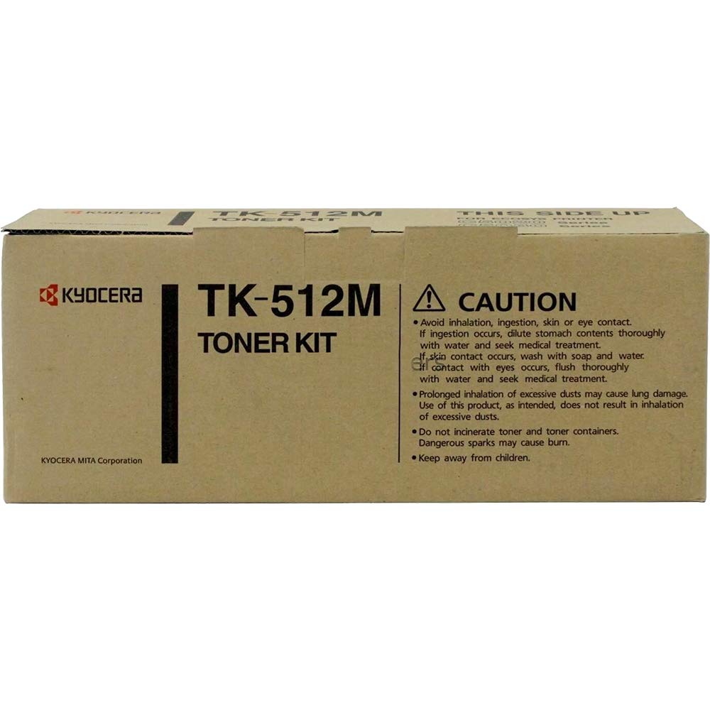 Kyocera 0T2F3BUS Model TK-512M Magenta Toner Kit for Ecosys C5020N/C5025N/C5030N, Genuine Kyocera, Up To 8000 Pages