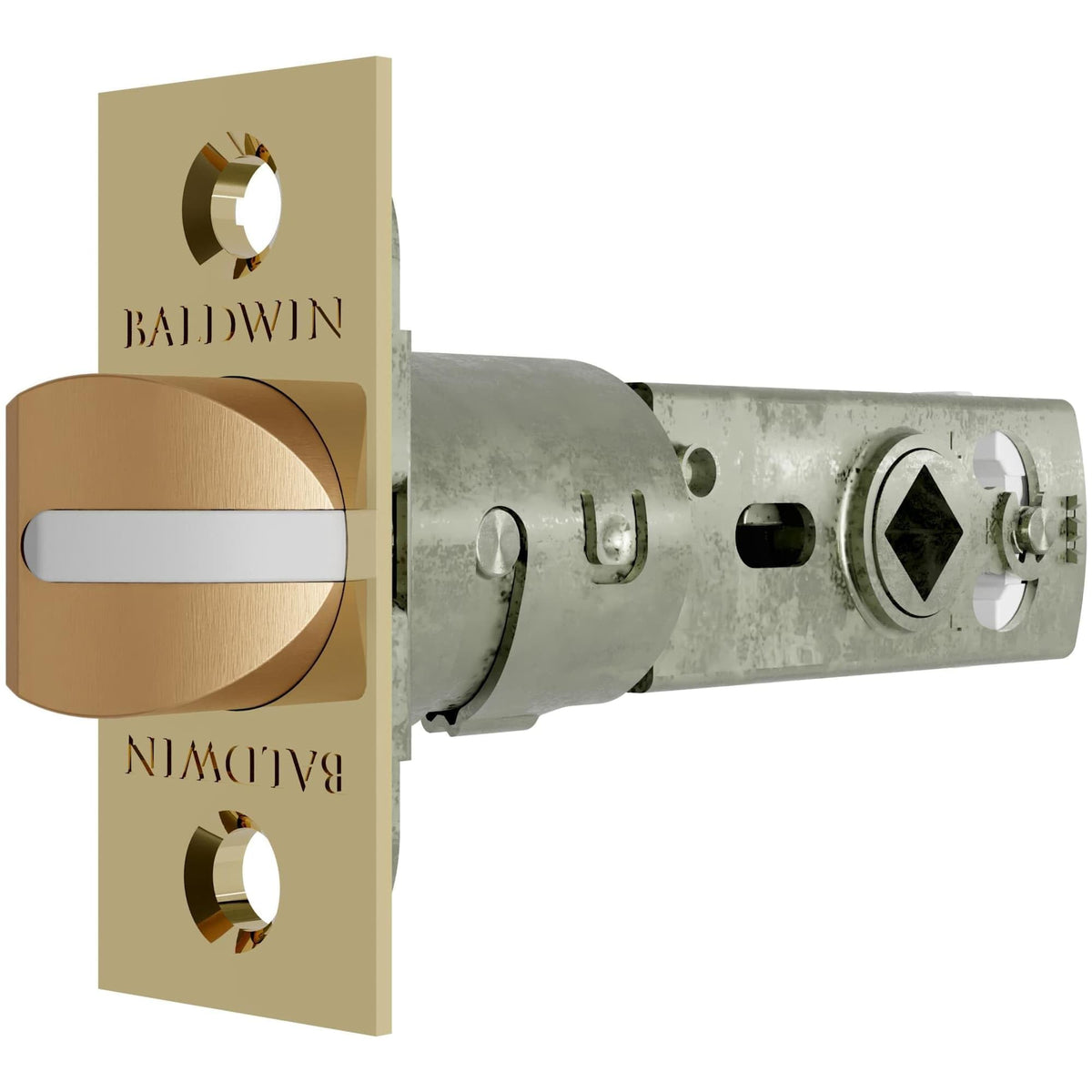 Baldwin 5540 Adjustable Estate Passage Latch, Non-Lacquered Brass