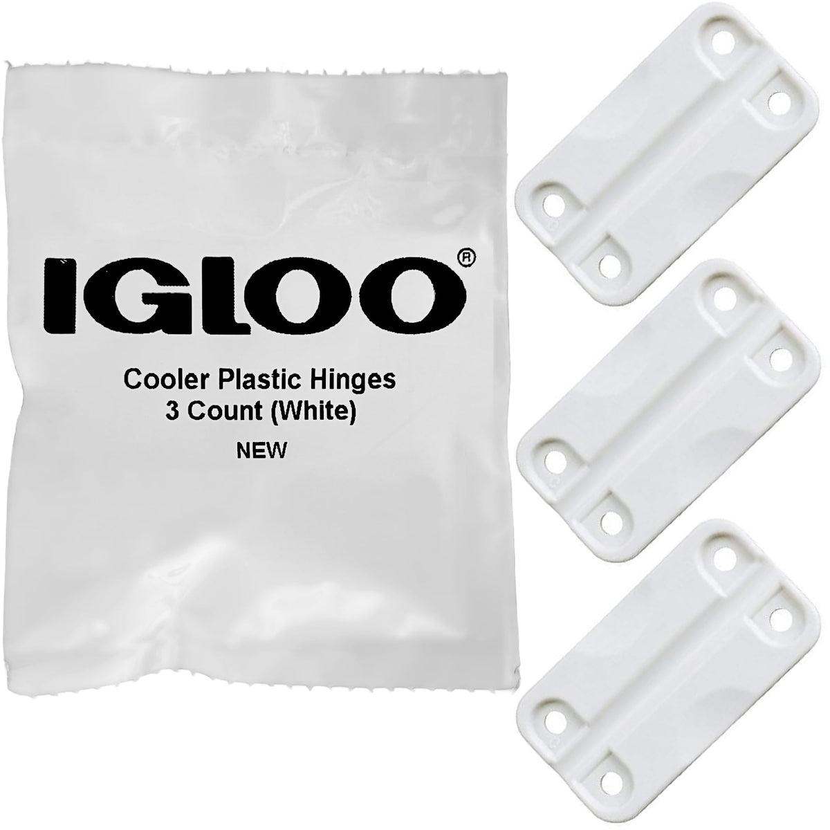 Igloo Cooler Plastic Hinges Set of 3 Standard Size
