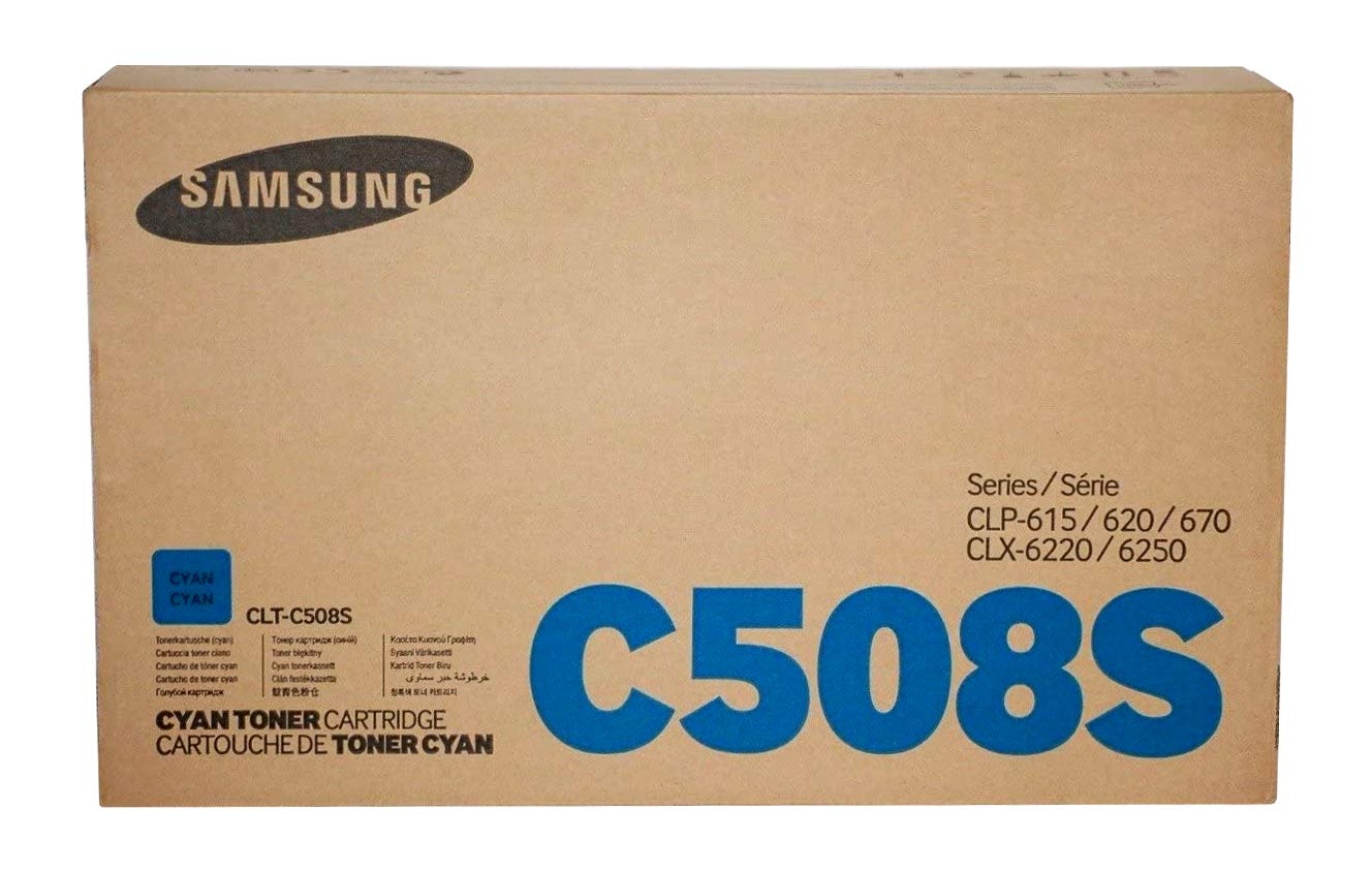 SAMSUNG CLTC508S Toner Cartridge (Cyan) in Retail Packaging