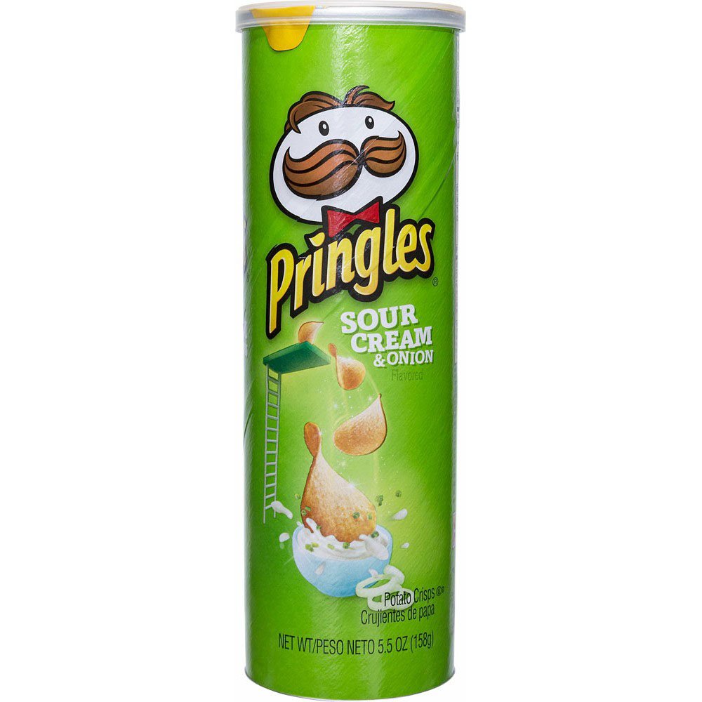 Pringles Sour Cream & Onion Potato Crisps 5.5 oz