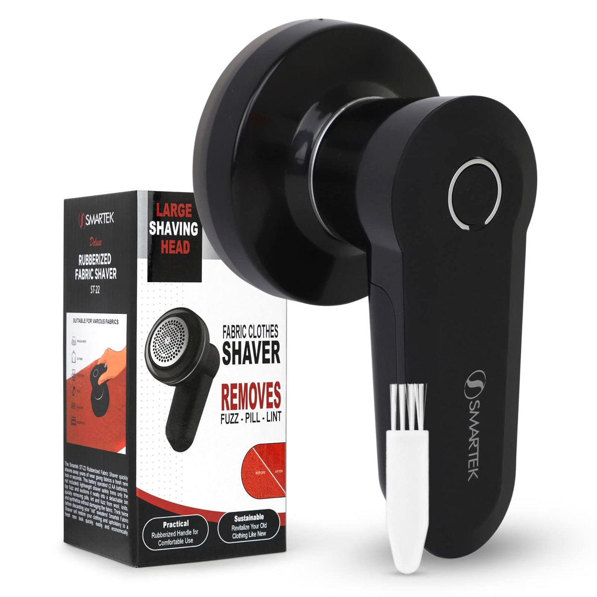 Smartek Rubberized Fabric Shaver Black