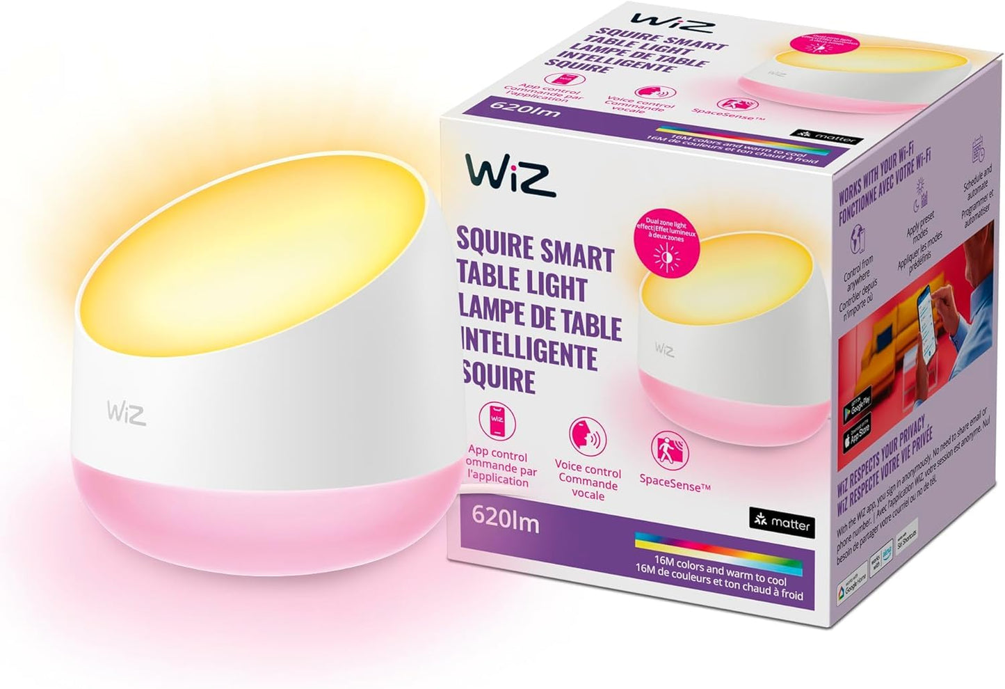 Philips WiZ Squire Smart Table Lamp