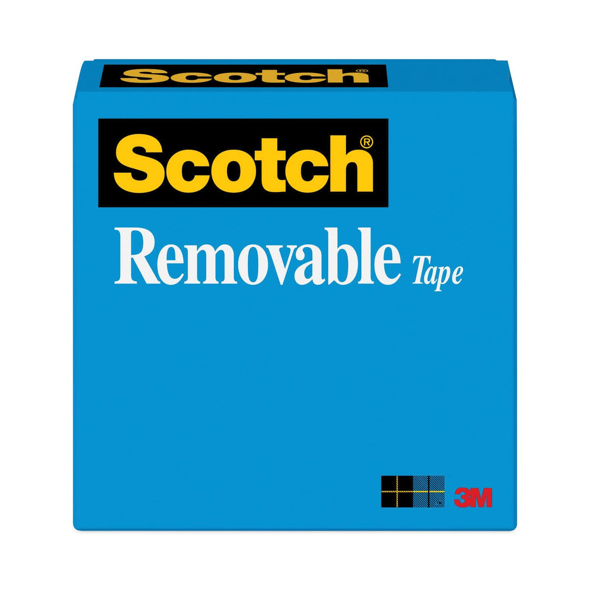 Scotch 811341296 Removable Tape, 1" Core, 3/4"x1296", Transparent