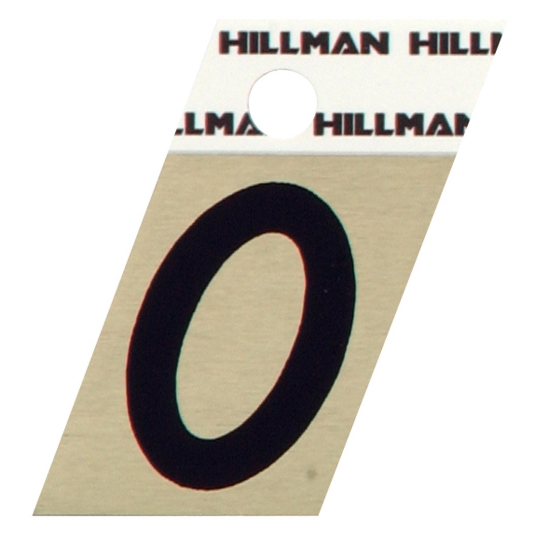 Hillman Aluminum Angle-Cut Letter O 1.5 Inch 840522