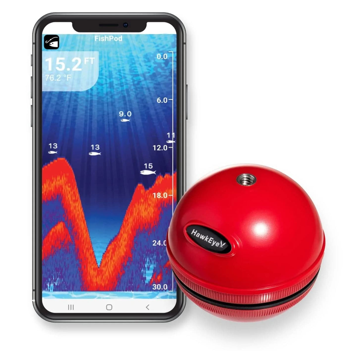 HawkEye FishPod® 5X Bluetooth Fishfinder